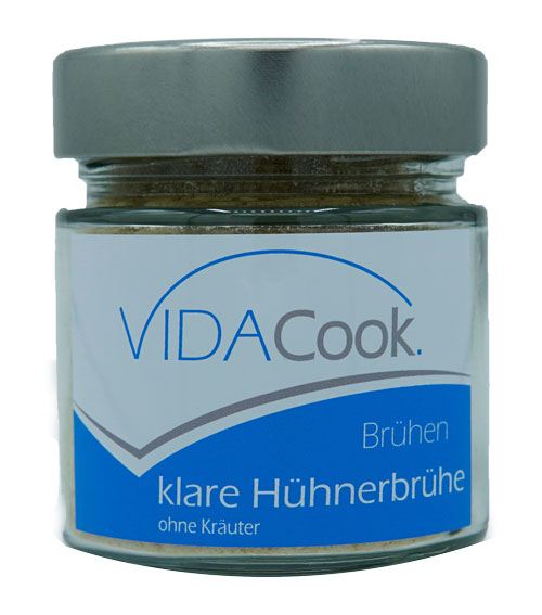 Hühnerbrühe  -  klare Brühe